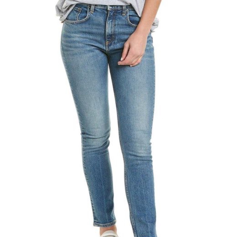 ASKK NY Women's Blue Lexington Cigarette Leg Jean Size 33 NWT
